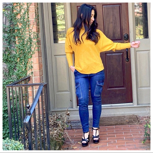 LAST ONE✨PARIS✨Gorgeous Mustard dolman sweater - Picture 7 of 11